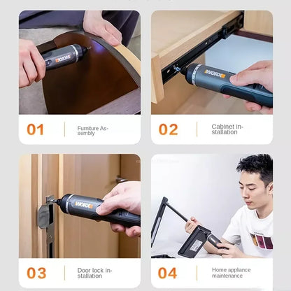 Toolvanalife™ WORX WX242 Smart Key - Rechargeable Tool with LED Light and Complete Kit