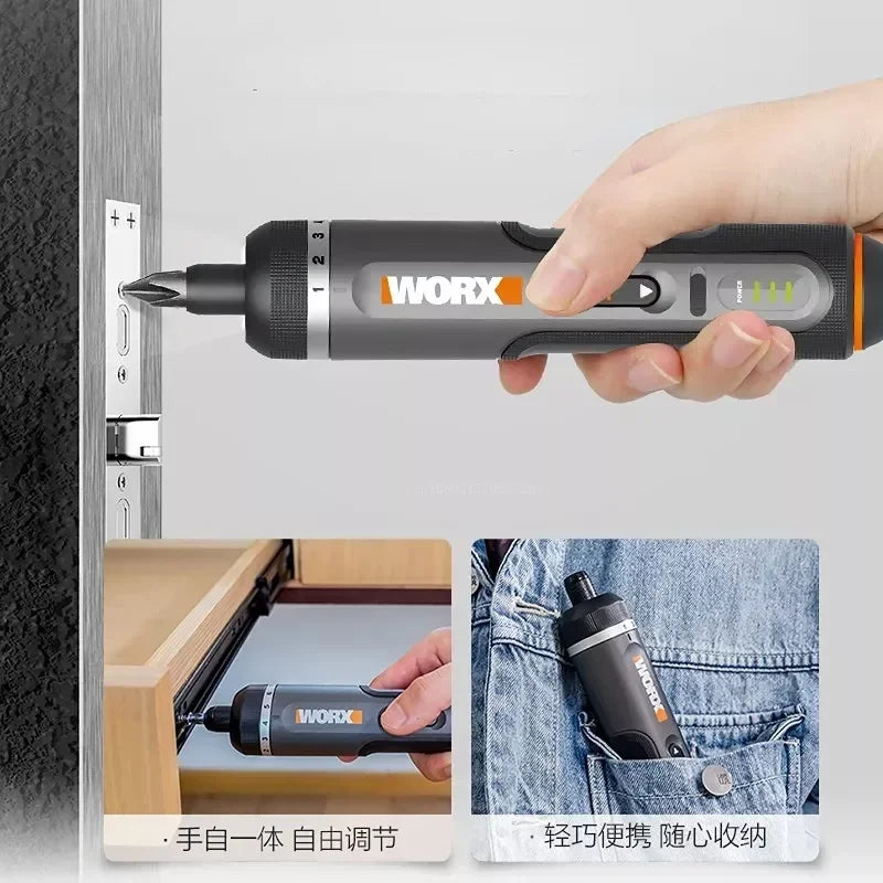 Toolvanalife™ WORX WX242 Smart Key - Rechargeable Tool with LED Light and Complete Kit