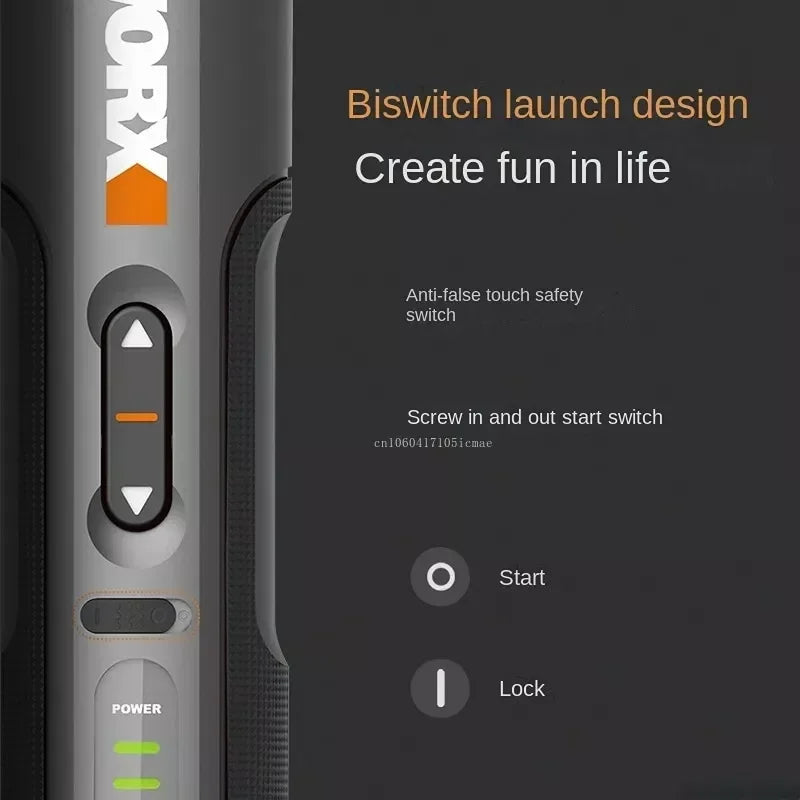 Toolvanalife™ WORX WX242 Smart Key - Rechargeable Tool with LED Light and Complete Kit